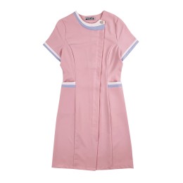 大量訂購女裝連身裙護士服  供應粉色撞色圓領高端護士服  護士服製衣廠  SKU046 大量訂購女裝連身裙護士服  供應粉色撞色圓領高端護士服  護士服製衣廠  SKU046