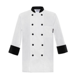 CHKOUT-M104C0281A  設計撞色領廚師服  訂購七分袖廚師服 大量訂造廚師服 廚師服供應商    廚師制服 CHKOUT-M104C0281A  設計撞色領廚師服  訂購七分袖廚師服 大量訂造廚師服 廚師服供應商    廚師制服