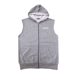 訂製無袖有帽衛衣拳服     設計尼龍拉鏈衛衣     前後幅印花logo    旋風拳館    Z635 訂製無袖有帽衛衣拳服     設計尼龍拉鏈衛衣     前後幅印花logo    旋風拳館    Z635