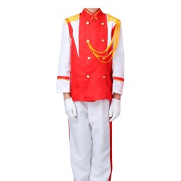 大量供應高中軍樂隊團體服    時尚設計紅色套裝鼓手服套裝  升旗手服製衣廠 SKFRS010 大量供應高中軍樂隊團體服    時尚設計紅色套裝鼓手服套裝  升旗手服製衣廠 SKFRS010